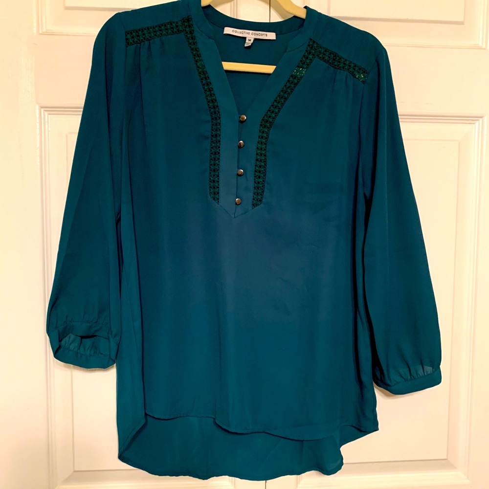 Collective Concepts Lace Detail Blouse
